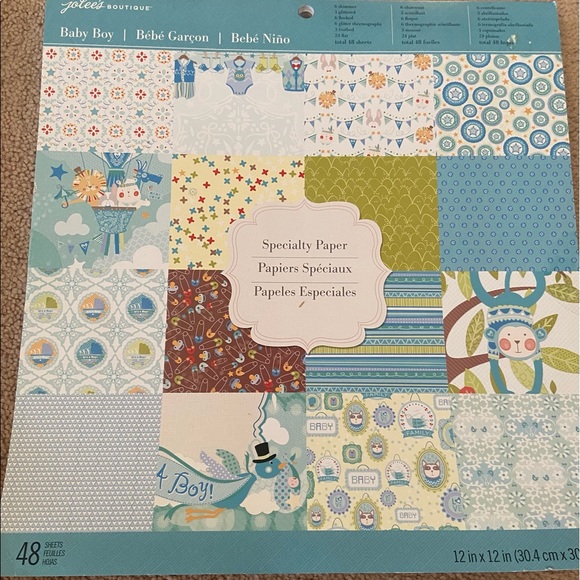 Scrapbook and Embellishments/Paper Bundle for Baby boy - Picture 6 of 11